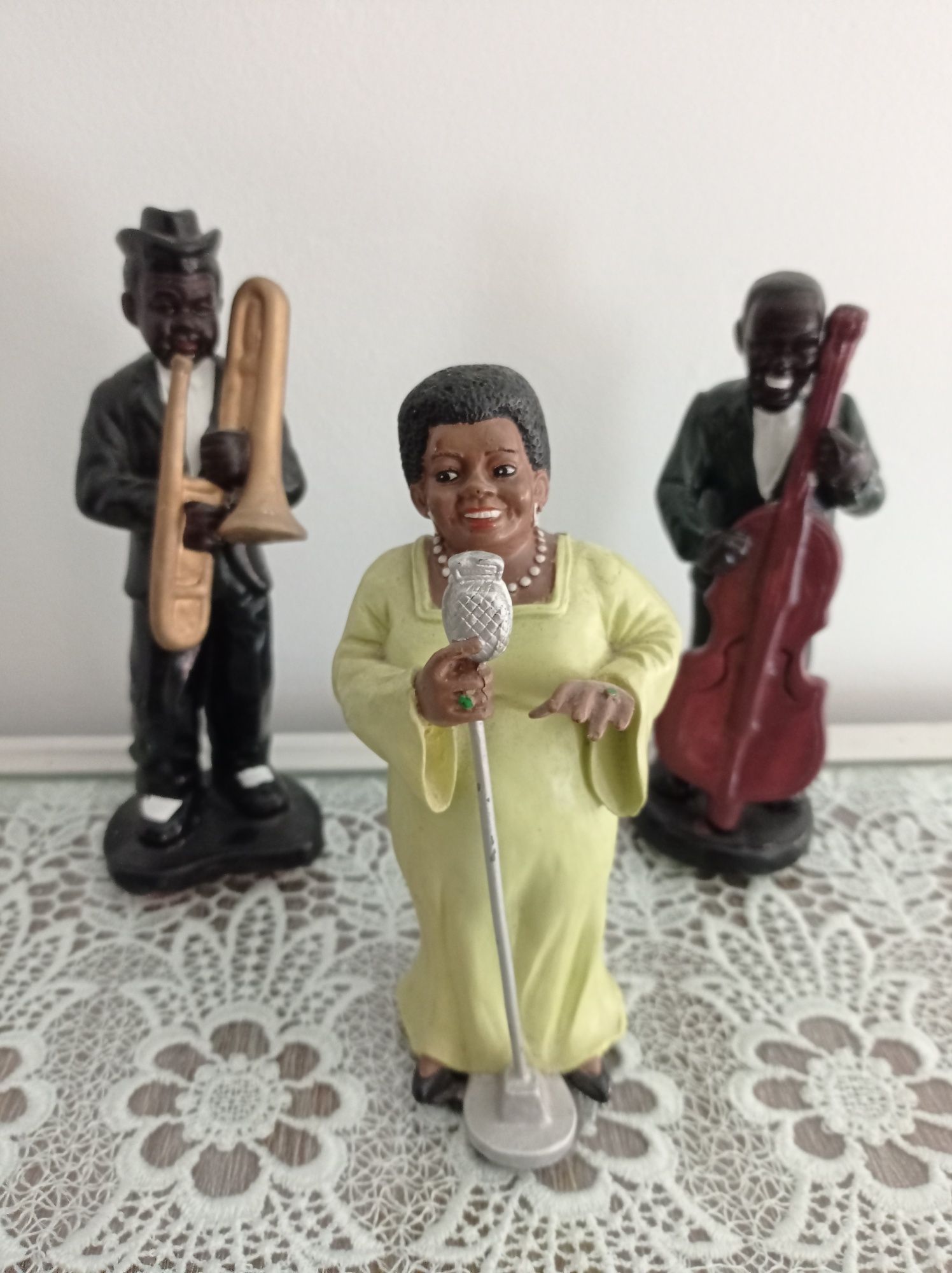 Estatuetas/figuras Trio de jazz com instrumentos