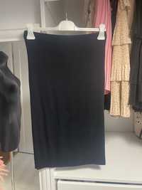 Czarna ołówkowa spódniczka Top Shop M z wiskozy midi