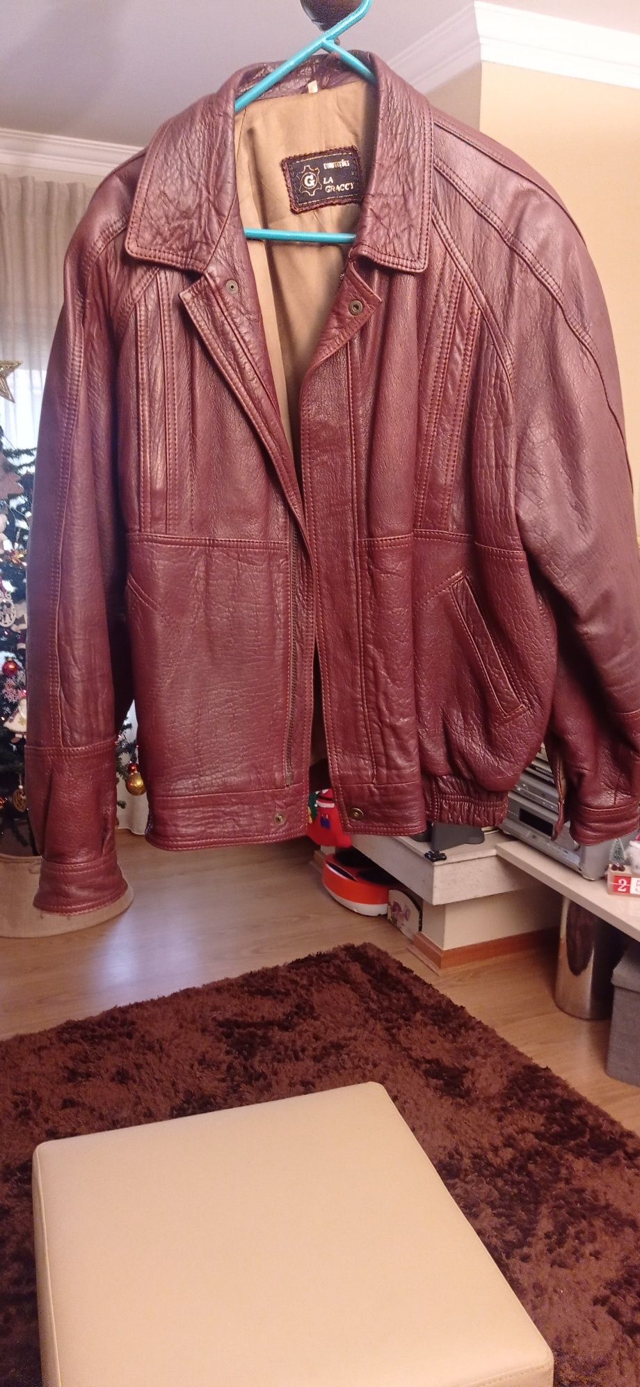 Casaca de homem em pele marca La Graccy XL