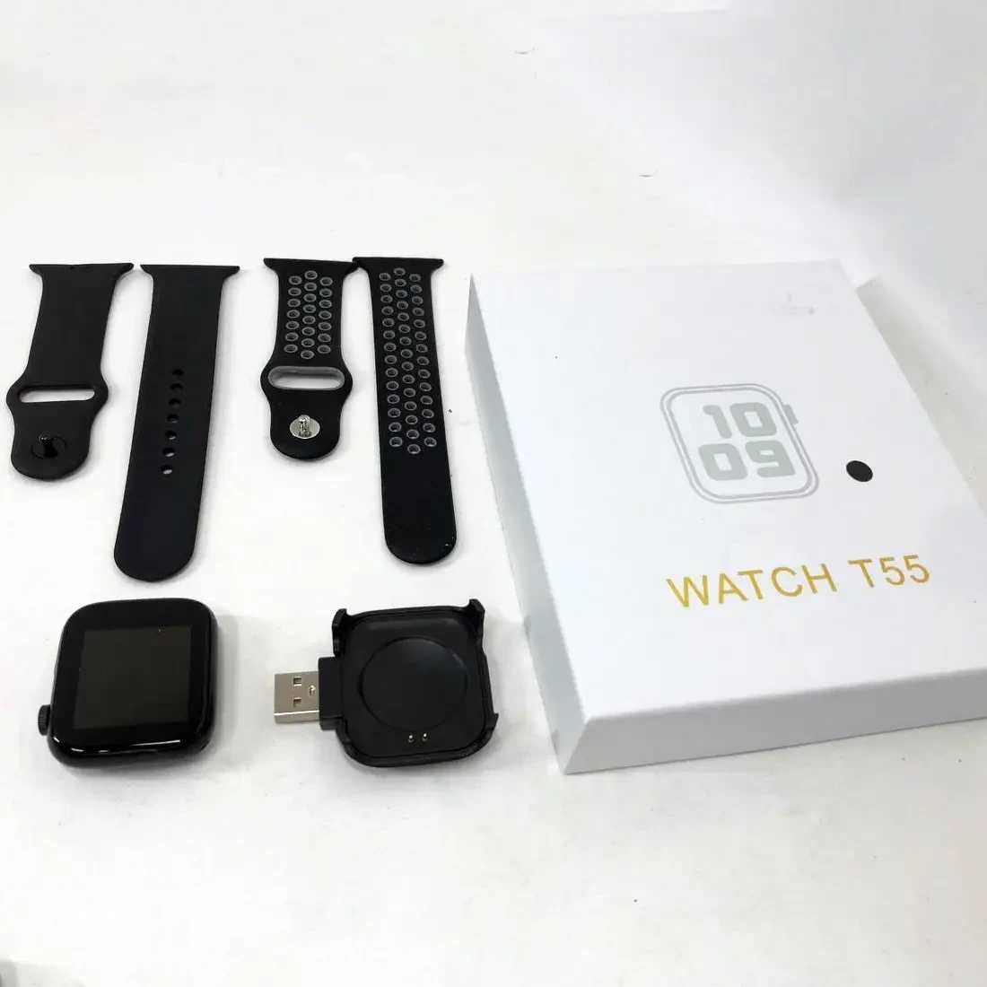 Шок цена! Умные смарт часы |Smart Watch T55 + 2 ремешка.