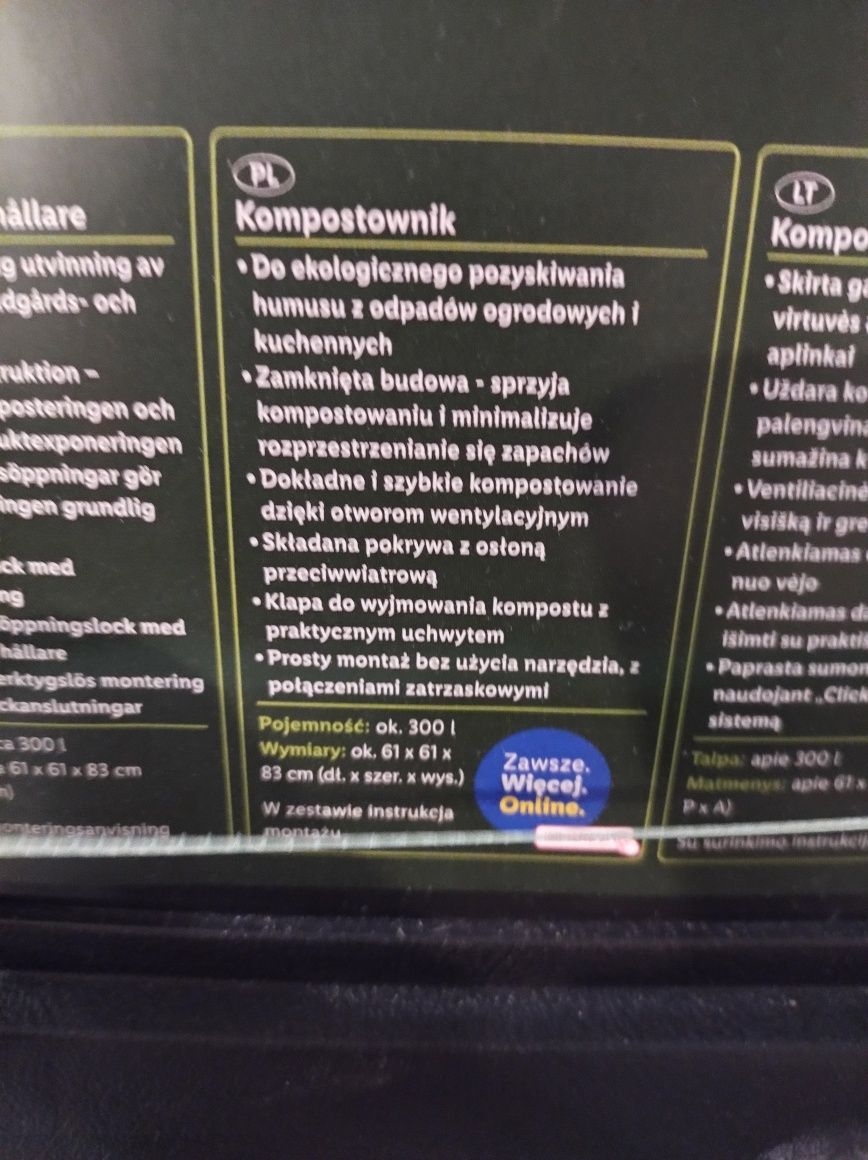 Kompostownik 300 L Parkside