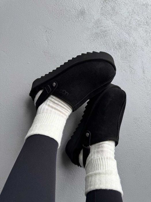 Женские тапочки UGG Lanah Clog Platform 36-41 Сандалии! Натур Овчина!