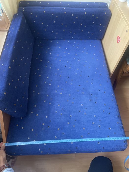 Tapczanik dziecięcy składany ze schowkiem