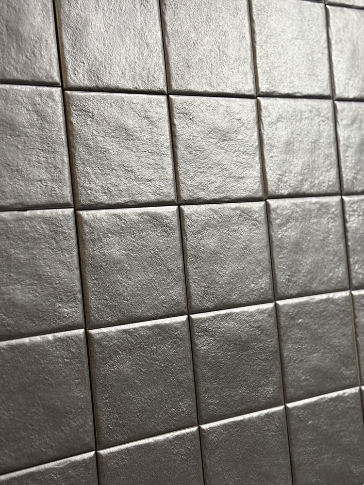 Płytki Czarne Gres 10 X 10 Cm Szkli Strukt Mat Spectre Nero Leroy Merl