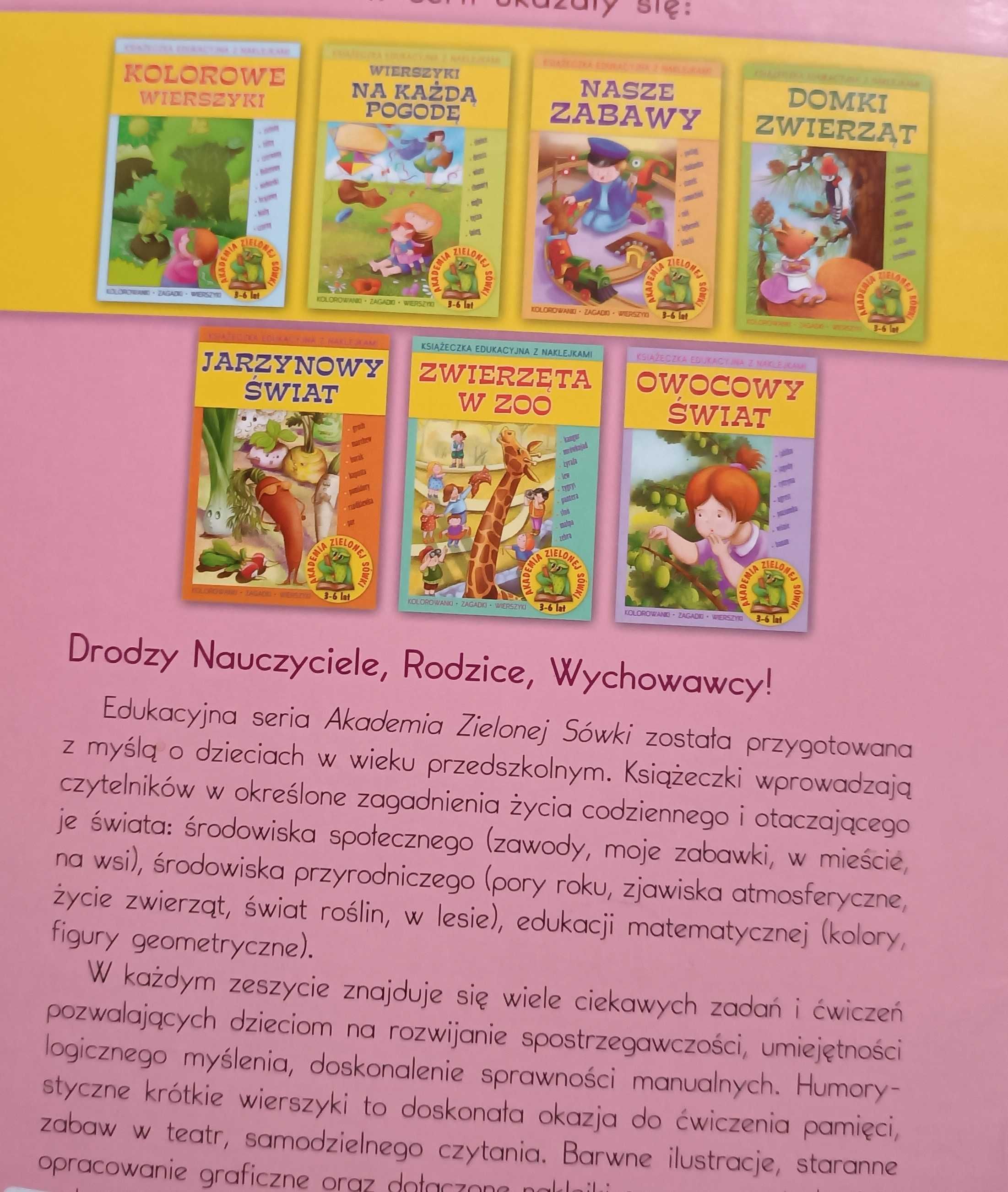 książka edukacyjna z naklejkami 3-6 lat ZAWODY nie była używana