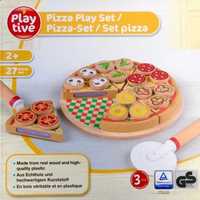 PIZZA zestaw z Drewna PLAYTIVE 27 elementów do Zabawy dla Dzieci