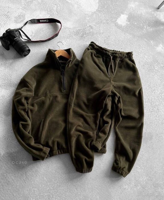 Мужской зимний костюм из микрофлиса Polar M L Xl Двухсторонний флис