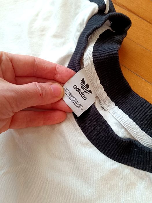 Koszulka damska adidas M biało-czarna