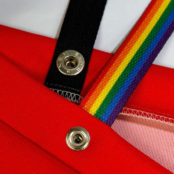 Torba impregnowana tęcza LGBT ChWDP dwustronna