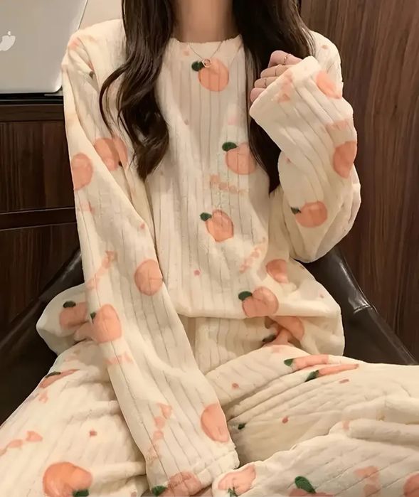 Тёплые домашние пижамы