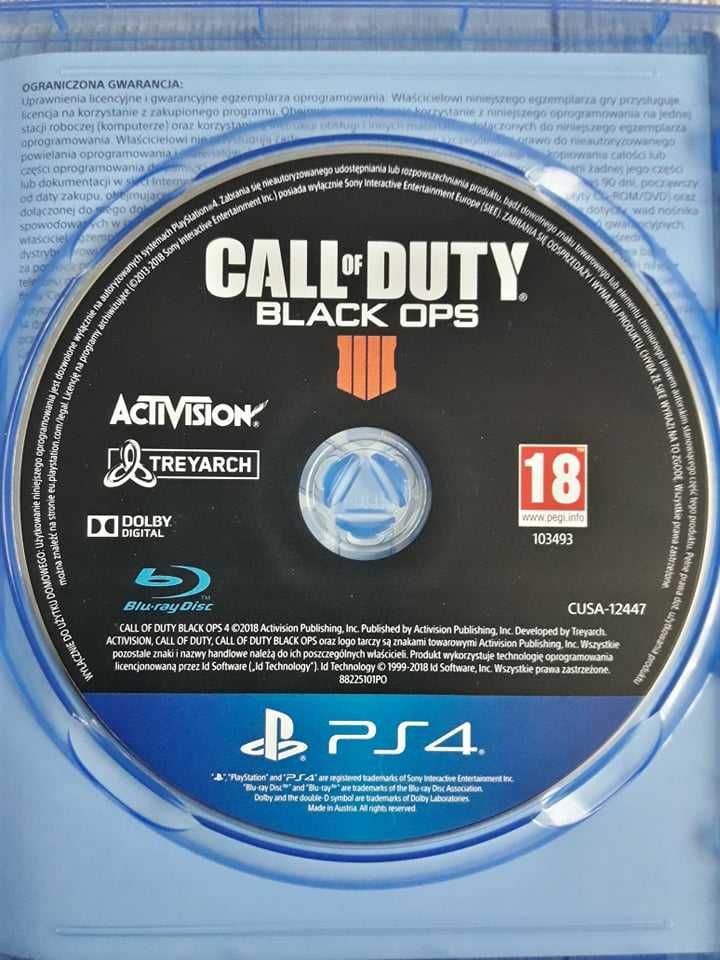 Gra Call of Duty Black Ops 4 Polska Wersja PS4/PS5 Playstation