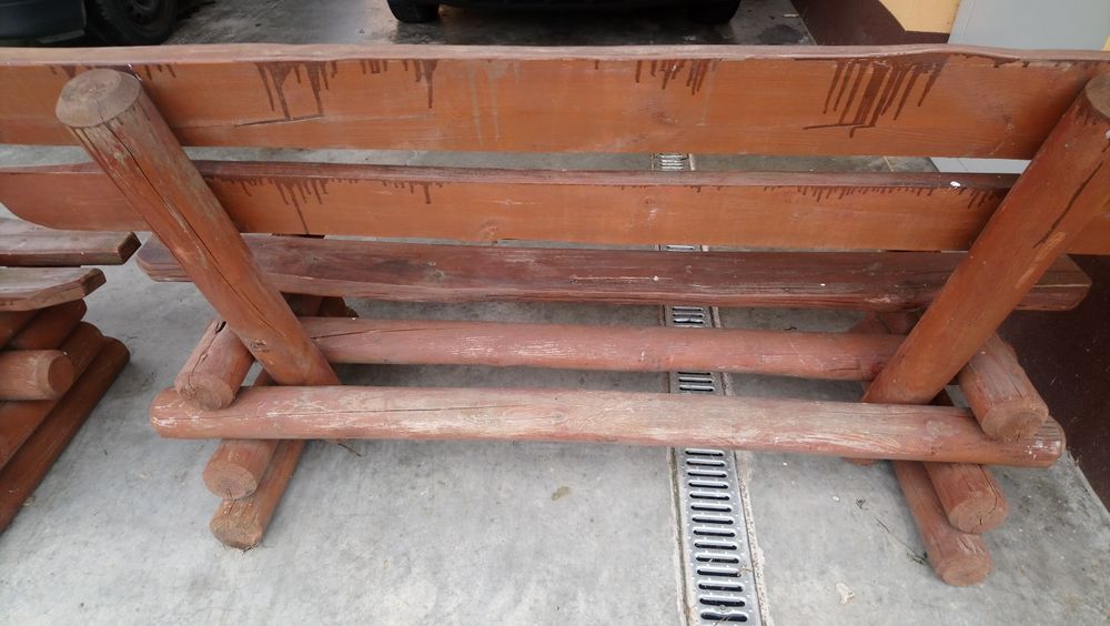 Meble ogrodowe z litego drewna do renowacji