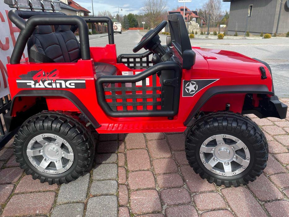 NOWY Dwuosobowy samochód na akumulator DUŻY JEEP dla dzieci 4x4 PILOT