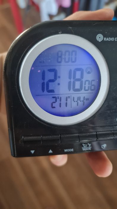 Zegarek podświetlany  z radiem controled