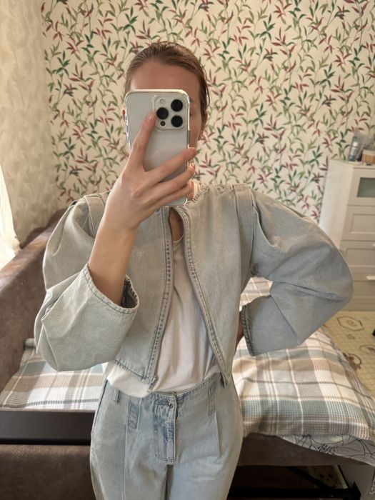 zara джинсы мом