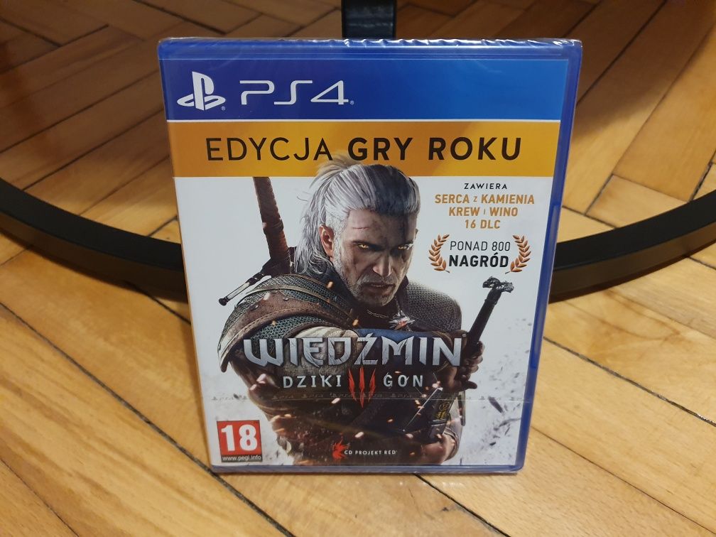 Nowa Gra Wiedźmin III Dziki Gon 3 PS4 PlayStation 4 PL Polska Wersja