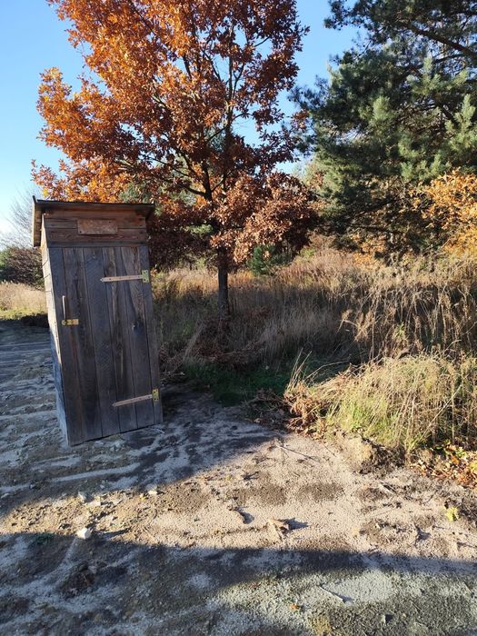 Toaleta drewniana Wc na budowę lub działke letniskową