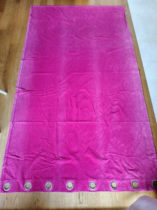 IKEA zasłony 2 szt. 235x135 cm kolor ciemny róż