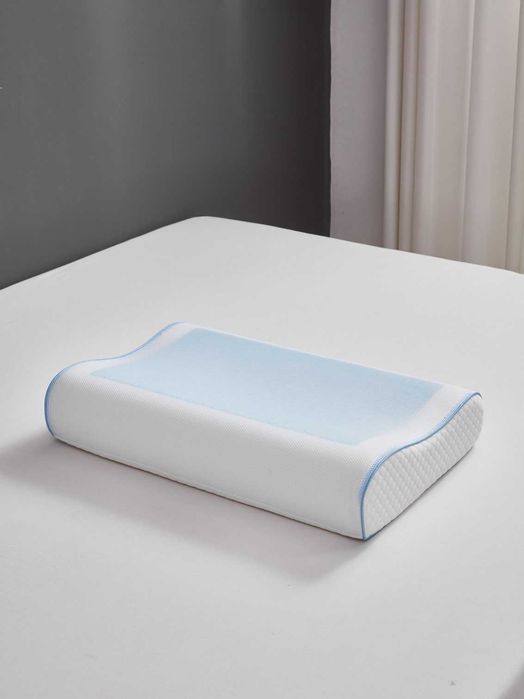 Profilowana poduszka z pamięcią kształtu żelem do spania żel chłodząca
