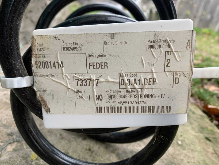 Пружини передні Fiat Tipo / Bravo / Alfa Romeo Giulietta — Оригінал