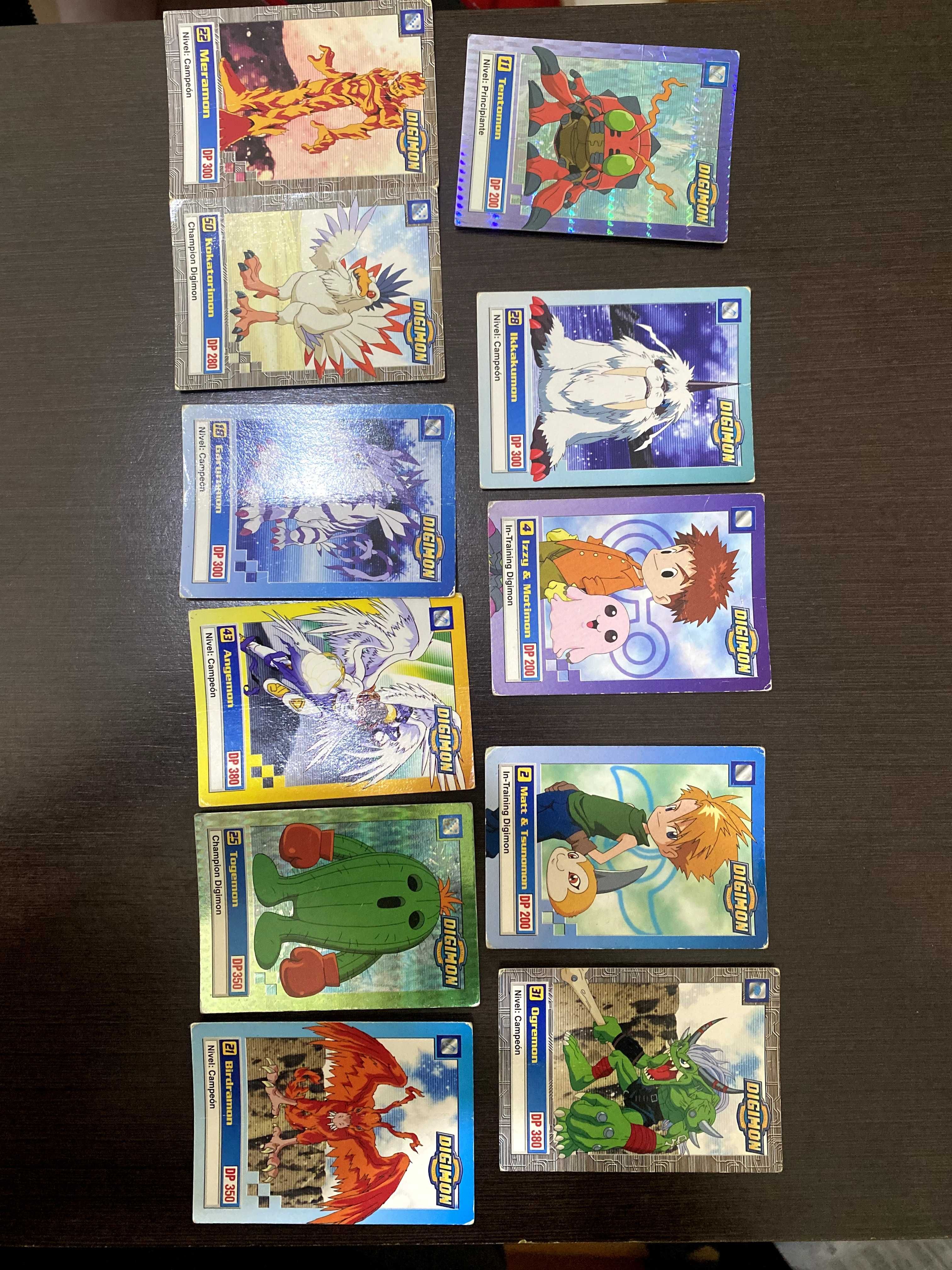 10 Cartas Digimon Antigas