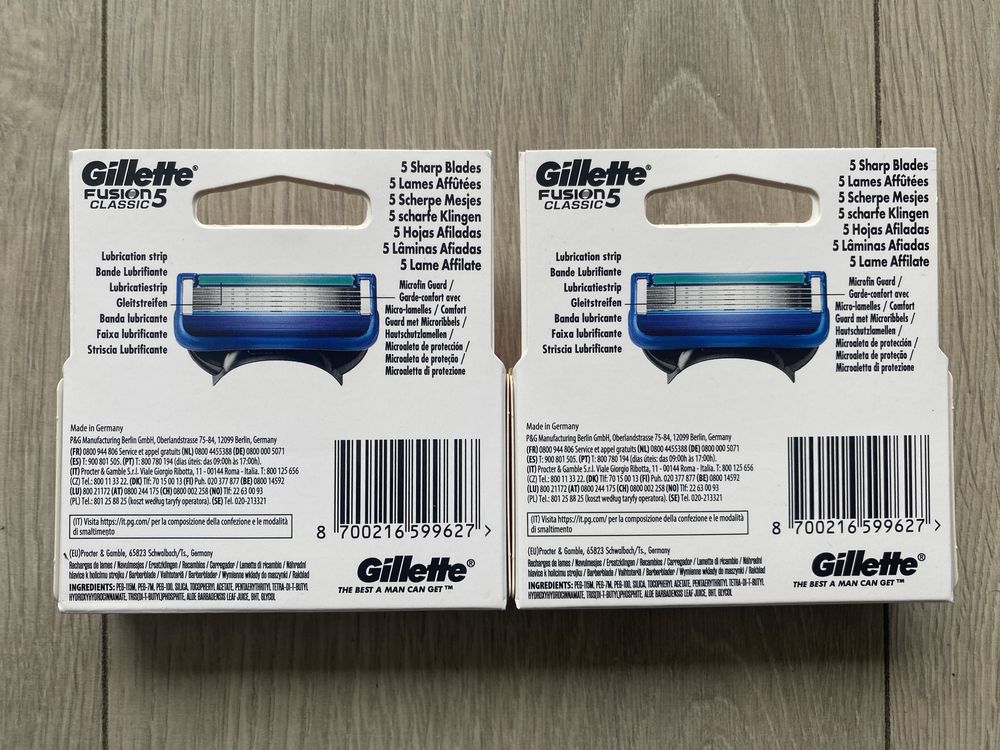 6x Zapasy do maszynki do golenia Gillette Fusion 5 Okazja