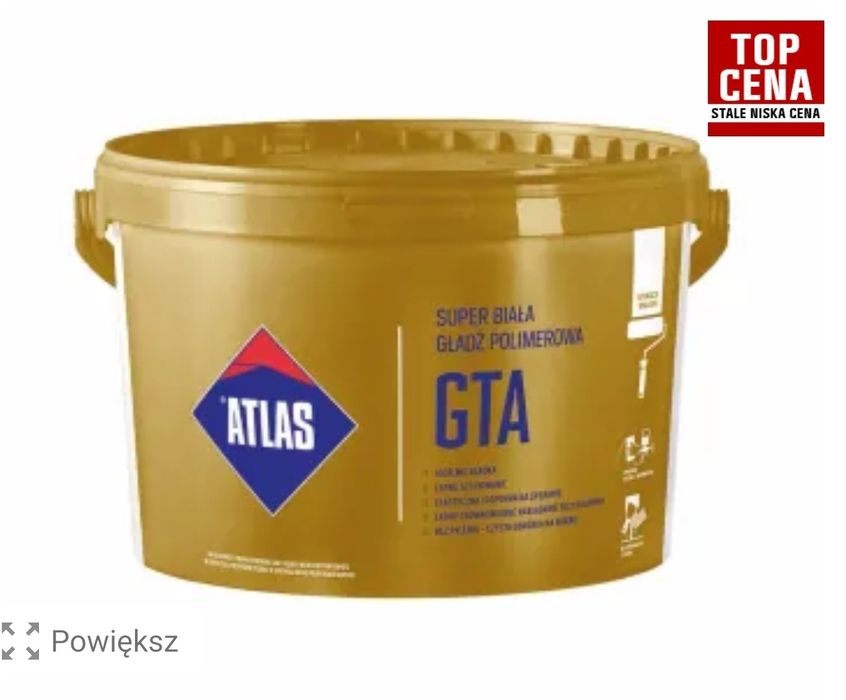 Gotowa gładź szpachlowanie GTA  18 kg