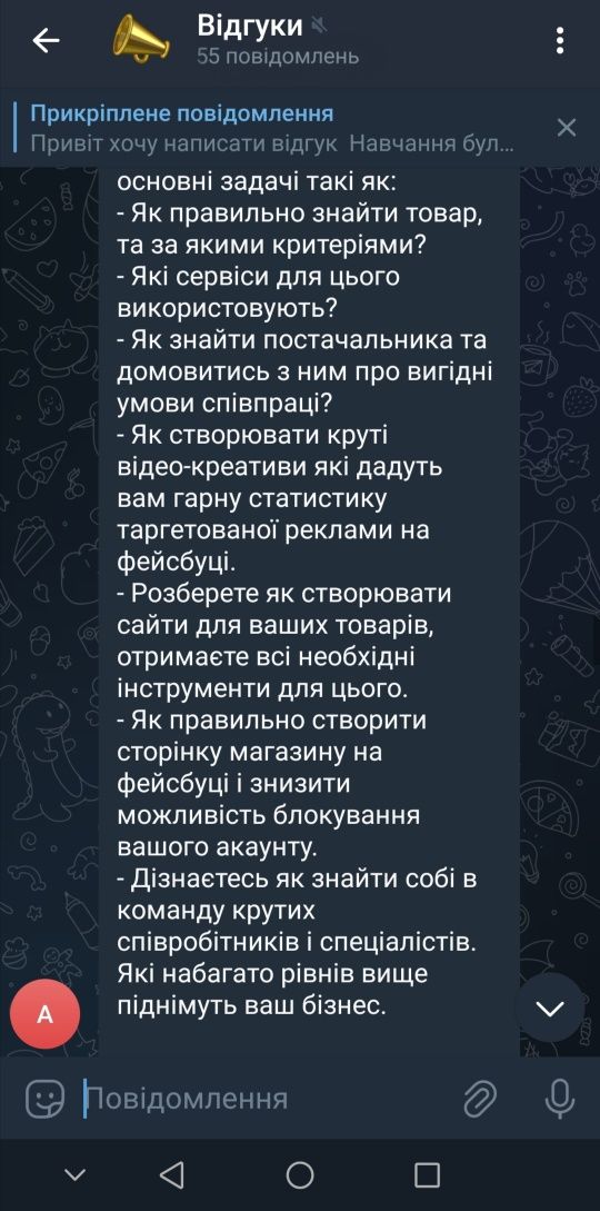 Курс Товарний Бізнес, Дропшипінг, Наставництво