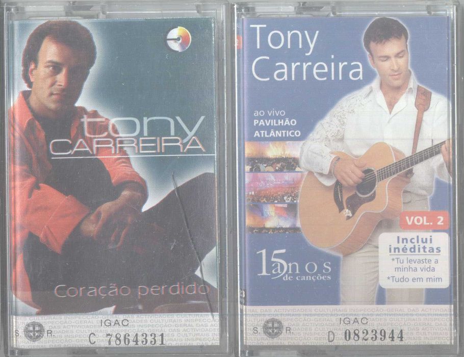 Tony Carreira LP  Cassetes Audio DVD CD Verão Em Portugal