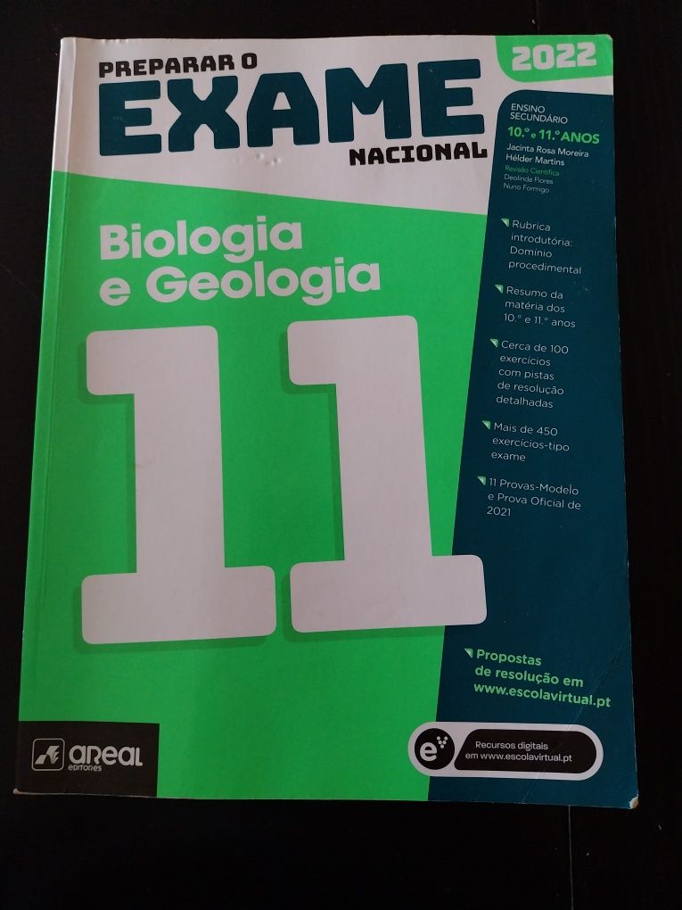 Livro Preparar o exame nacional Biologia e geologia 2022