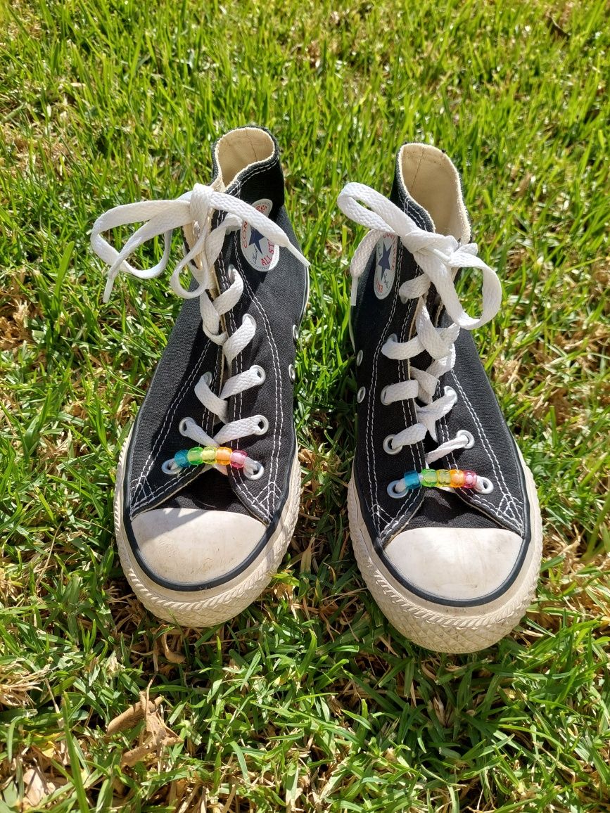 All star converse botas pretos