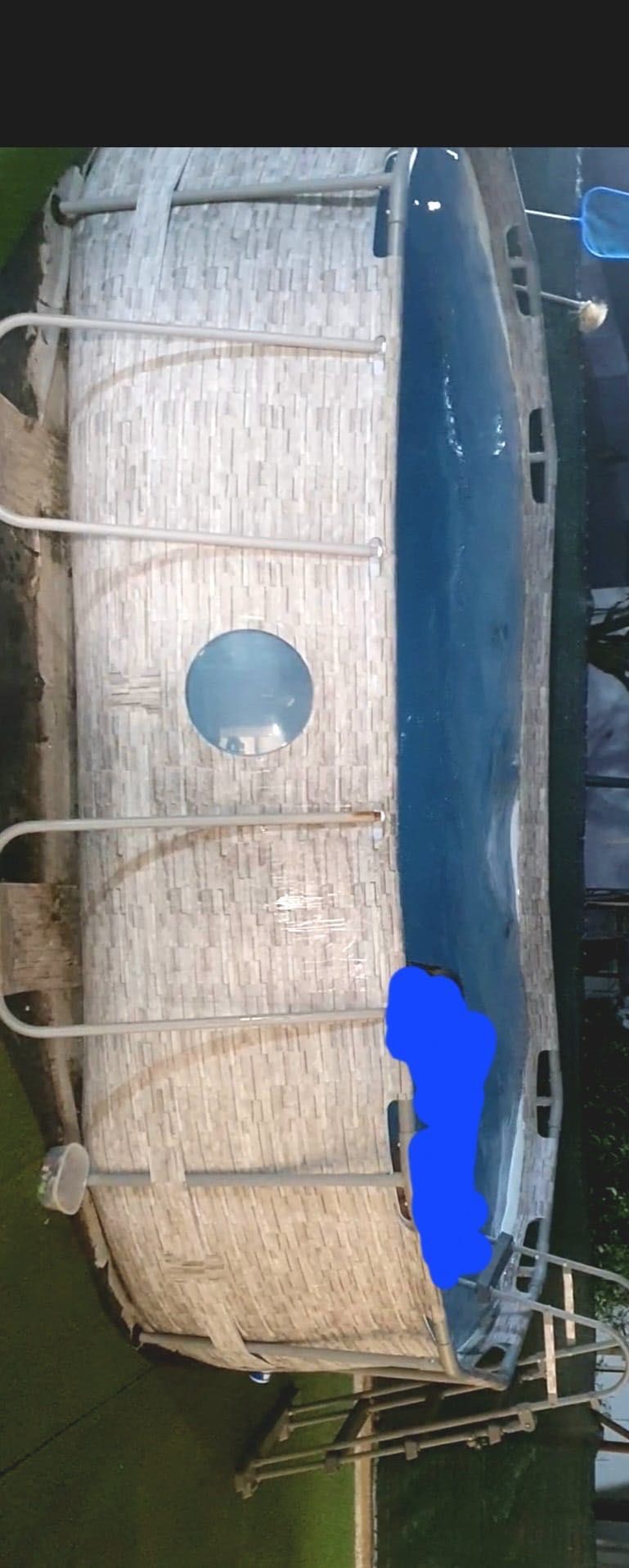Piscina com filtro de areia