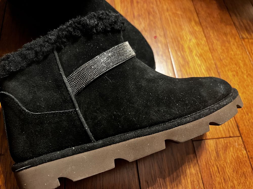 Brunello cucinelli botki sniegowce ugg kozuszek r.39