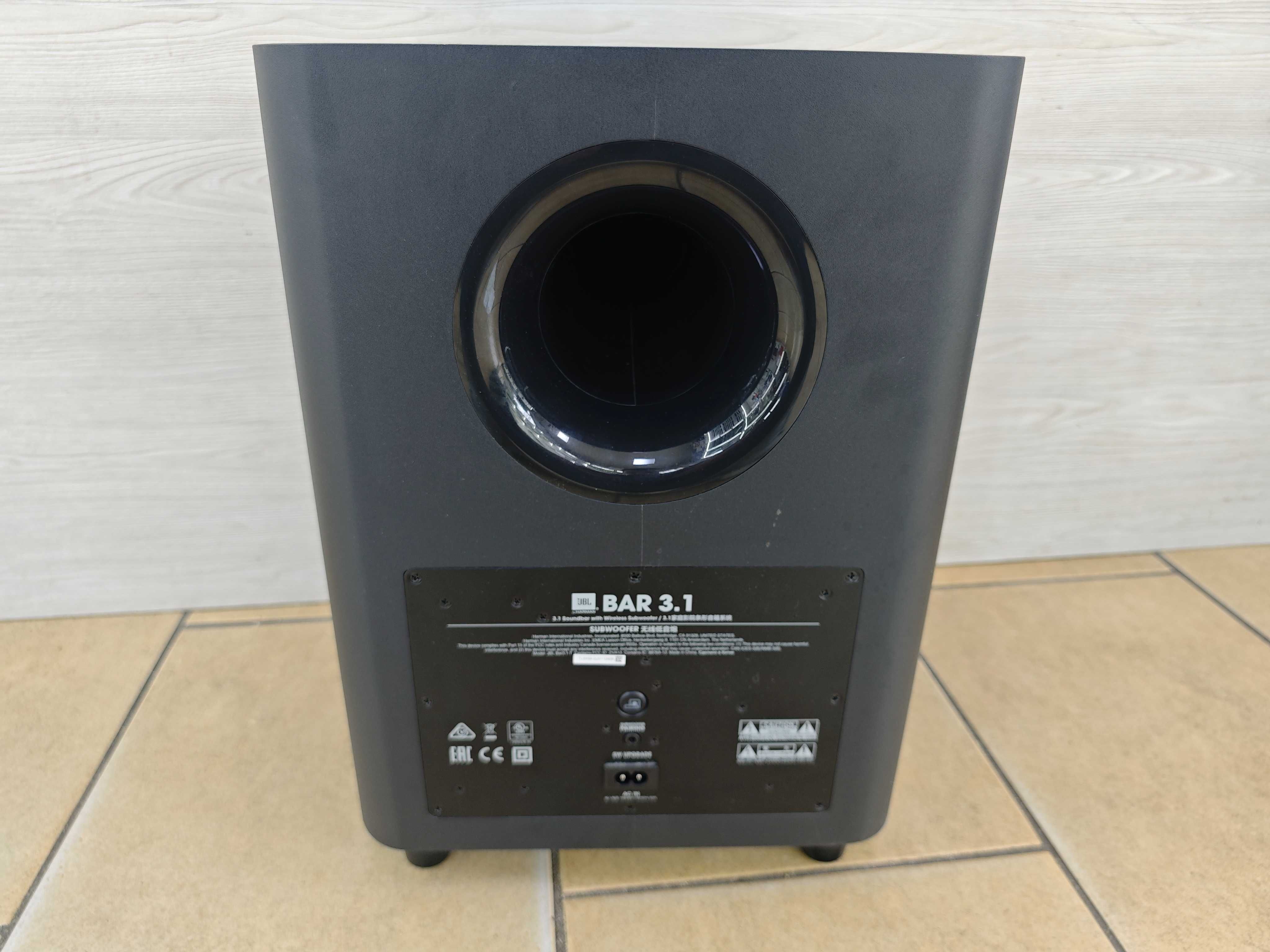 Soundbar z subwooferem JBL BAR 3.1 MOCNY BASS - super stan OKAZJA