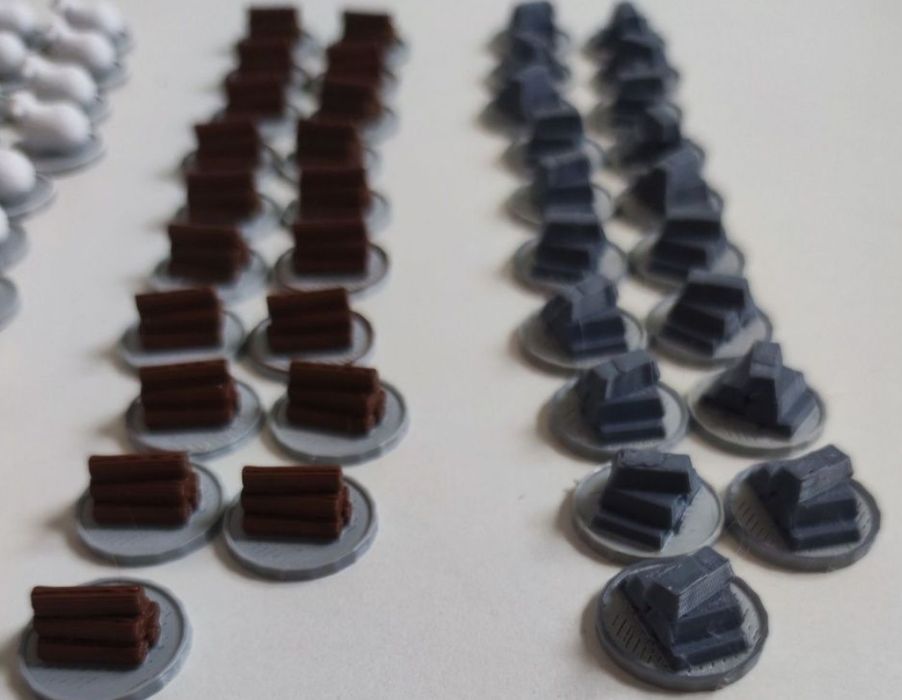 CATAN osadnicy z Catanu zestaw surowców do gry