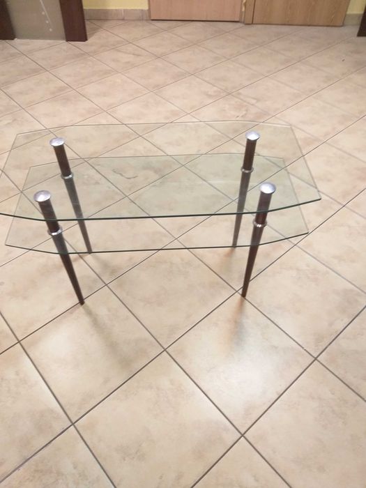 Ława szklana szer.48cm x dł. 98cm x wys. 60cm