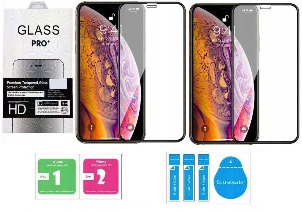 2X Szkło Hartowane 9H 5D Full Iphone Xr 11 Zestaw