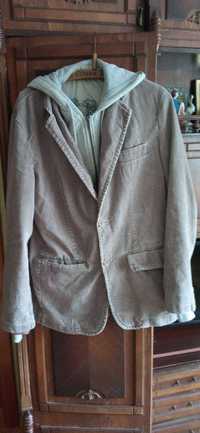 Пиджак мужской вельветовый с капюшоном 48р