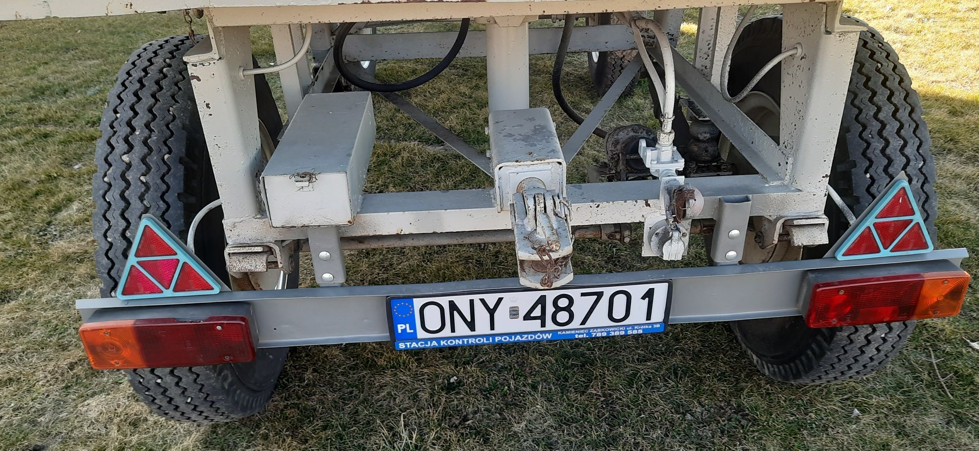 Przyczepa rolnicza D732 D46 D47 Wywrotka na 2 strony