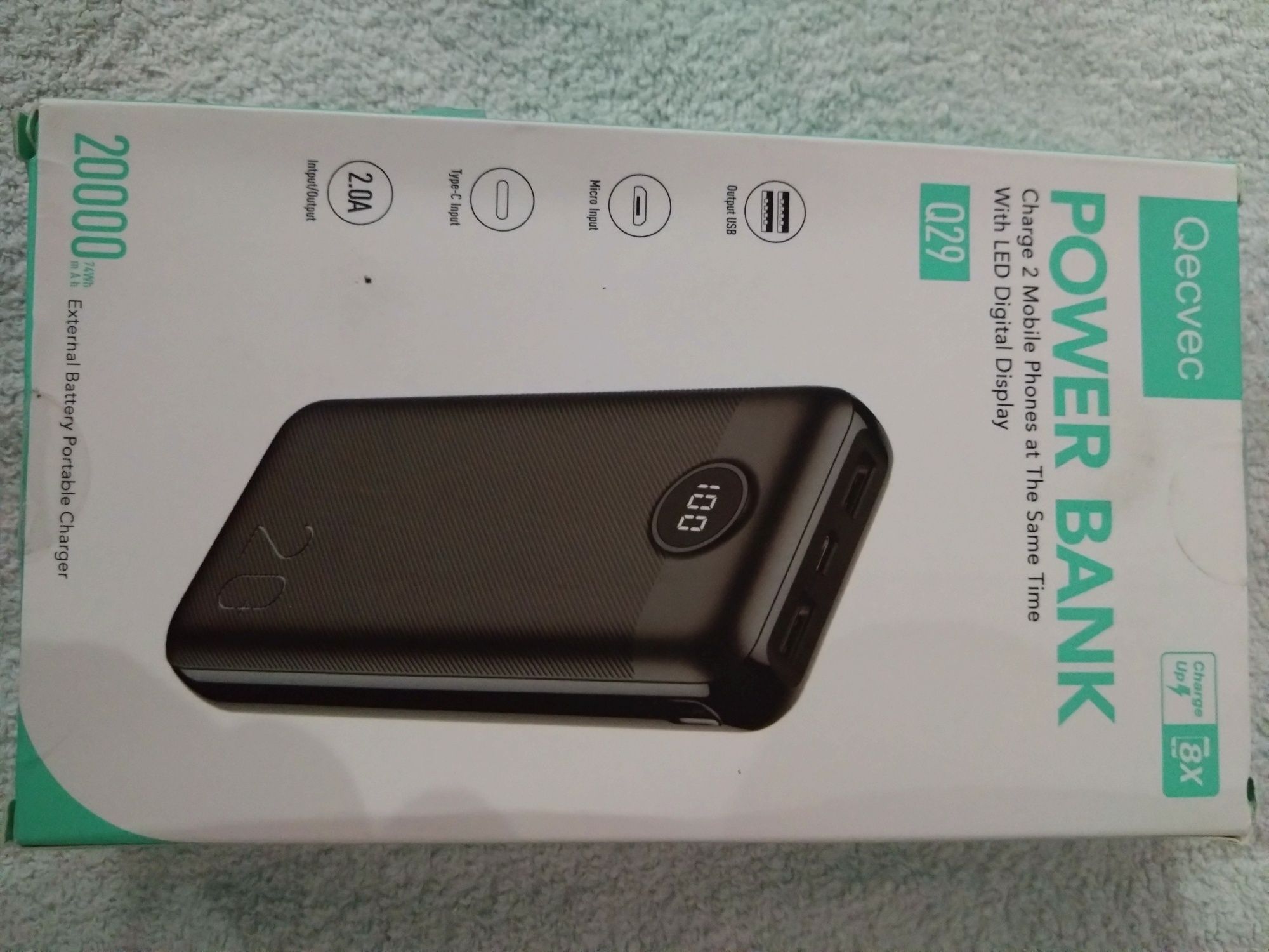 Qucvec power bank 20000 mAh Wysyłka