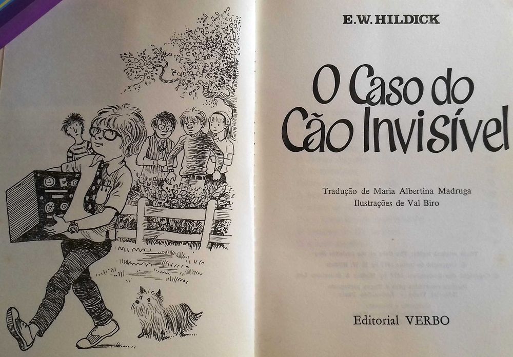 E W Hildick. O caso do cão invisivel. Aventuras Mac Gurk. Incl portes