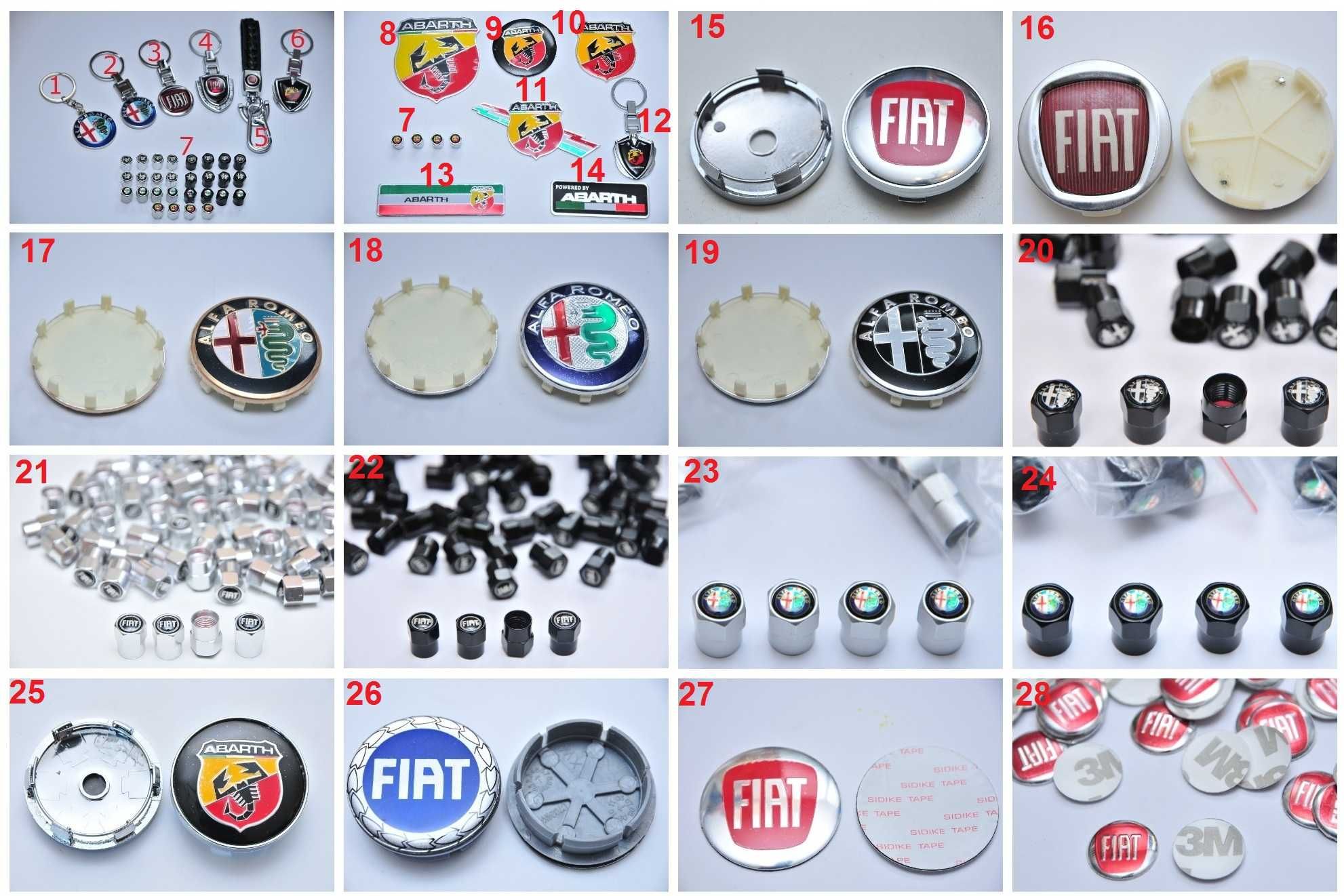 Колпачки/заглушки для дисков 60мм FIAT ABARTH Alfa Romeo Ниппель