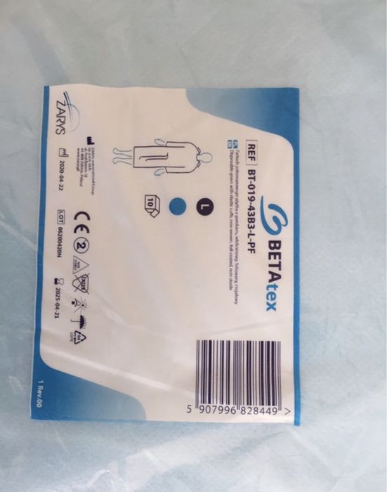 Fartuch jednorazowy medyczny nowy XXXL