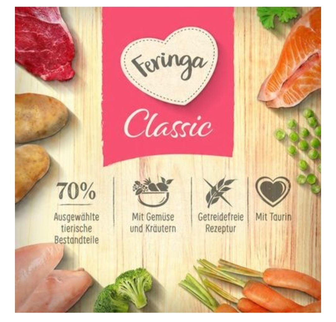 24x400g Feringa Classic INDYK ŁOSOŚ dla kota 
Wysokiej jakości karma m