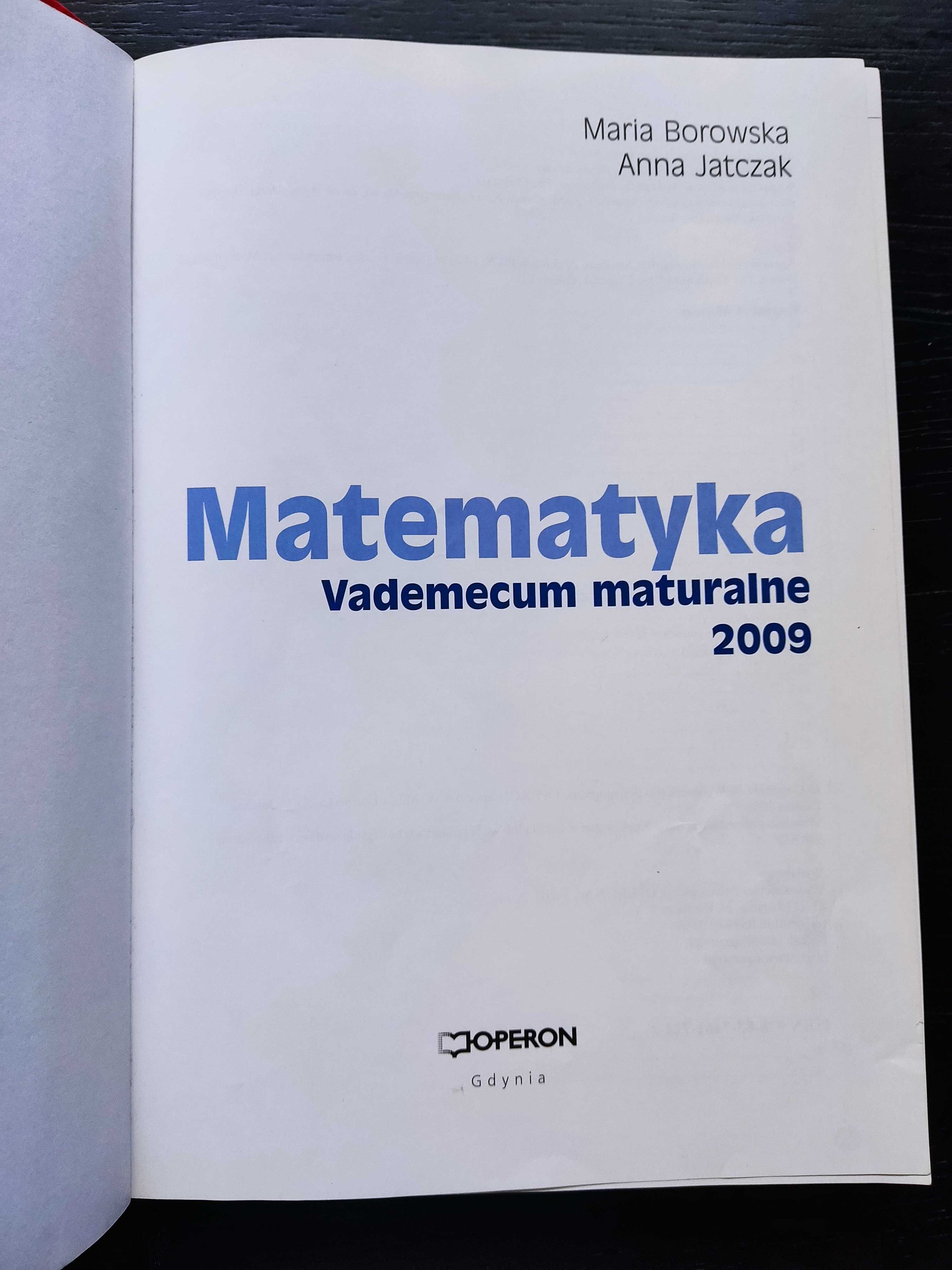 Matematyka - vademecum matura 2009 (z płytą)