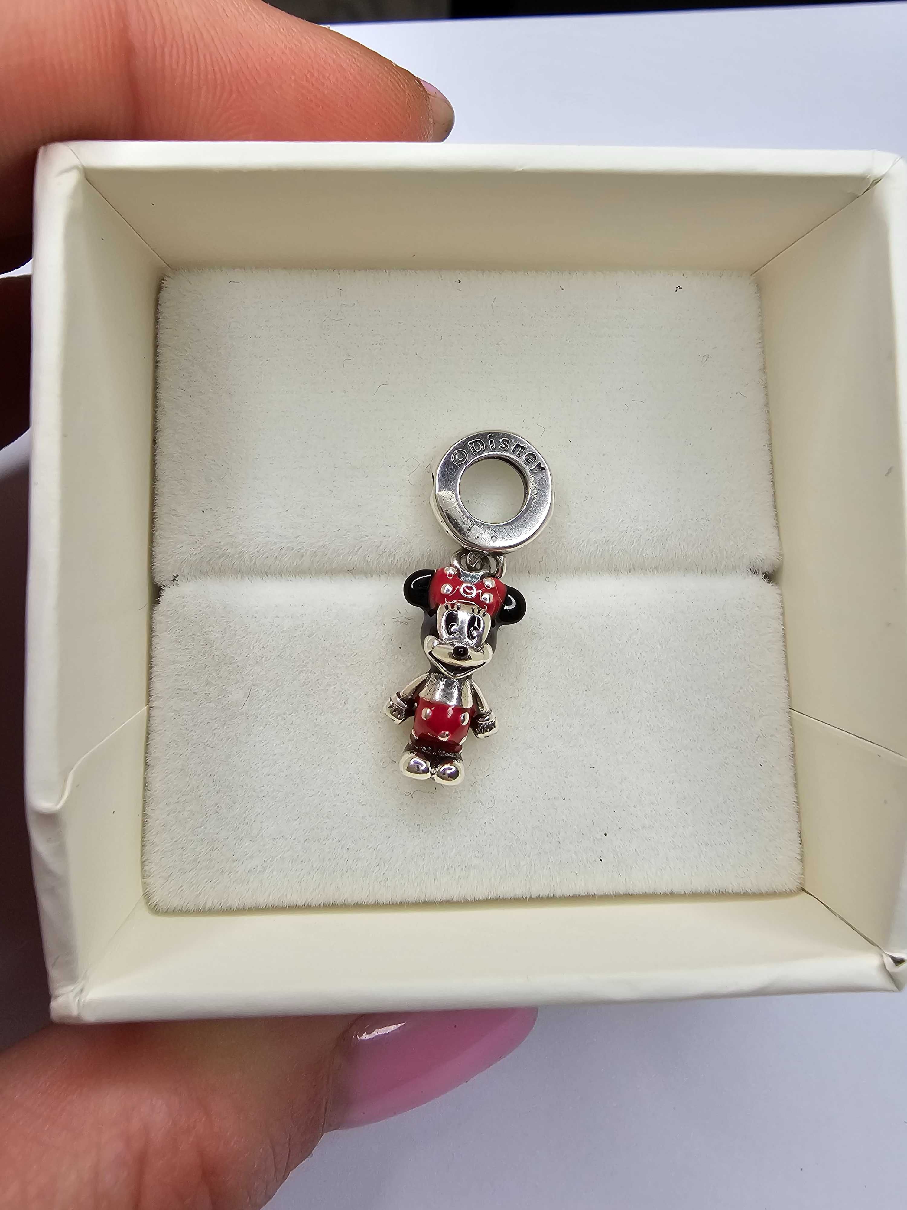 Srebrny charms do bransoletki Pandora Srebro 925 myszka minnie Disney