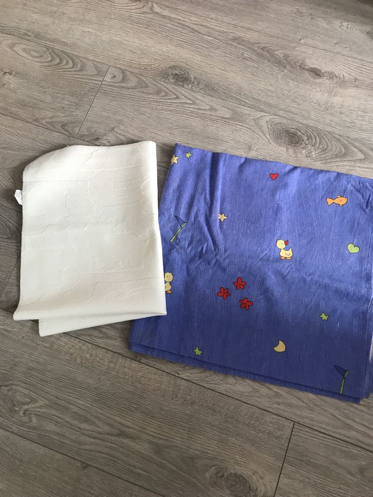 Комплект детского постельного белья, одеяло, простынь