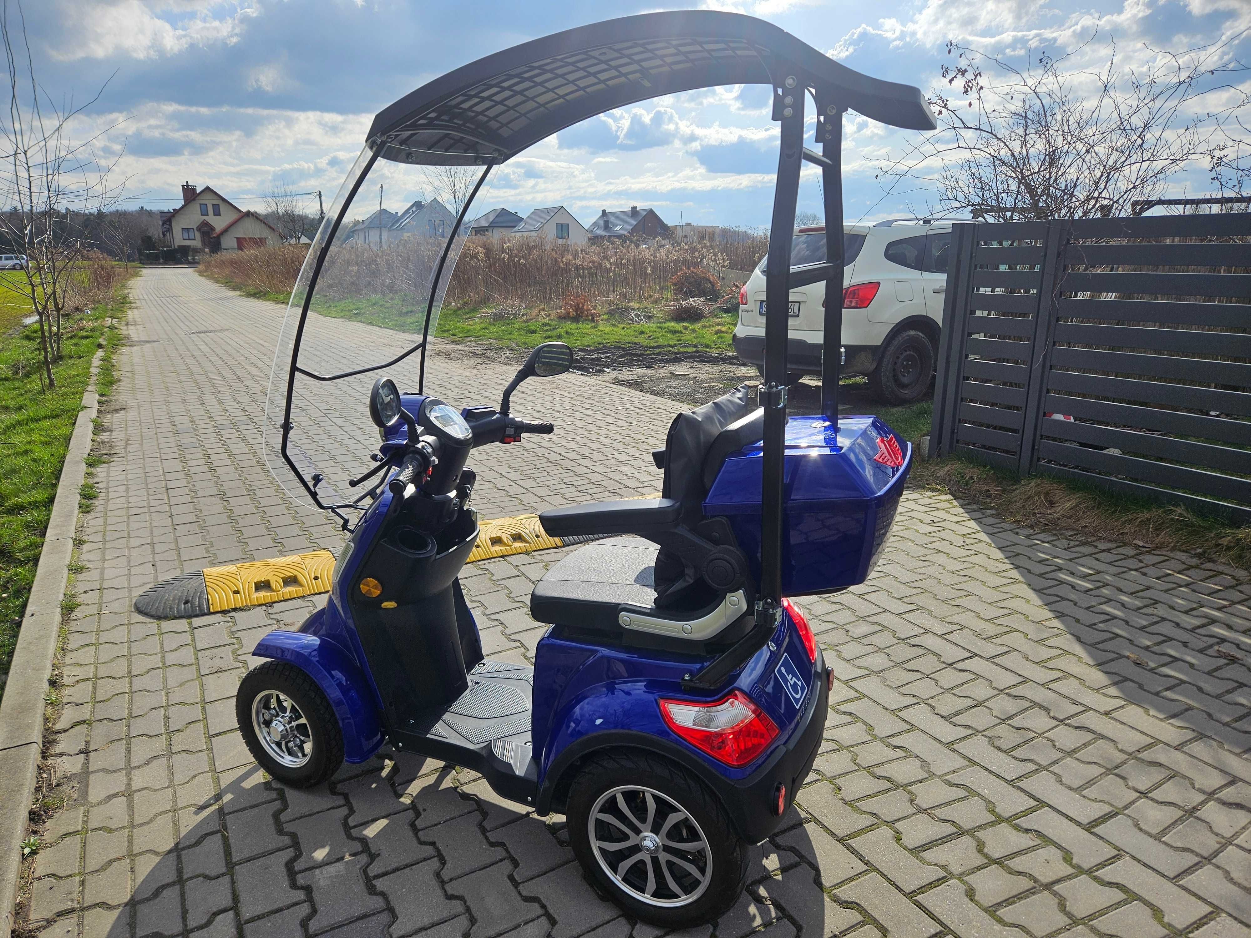 Skuter elektryczny Veleco Faster z dachem, gwarancja 6 m,  25km/h