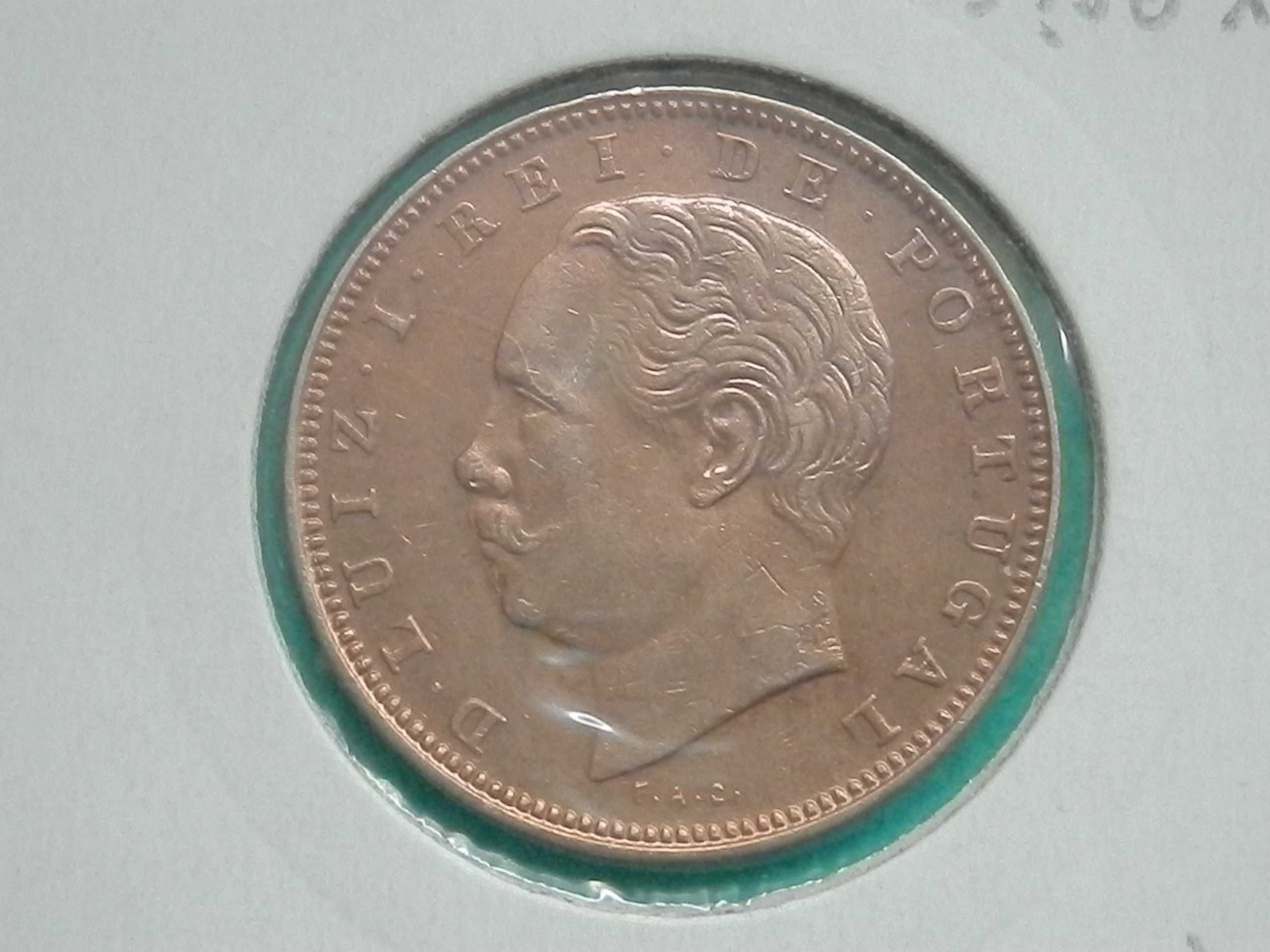 569 - Luís I: X réis 1882 bronze, por 16,00