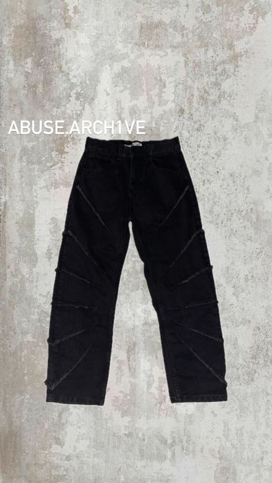 black squad baggy straight fit jeans archive широкие джинсы